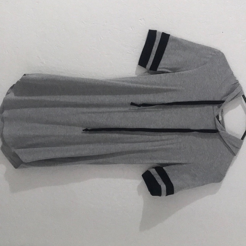 Hooded T-shirt dress